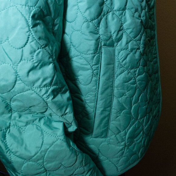NWT J. Crew Lightweight Quilted Heart Jacket in Adventurine size S - Picture 10 of 15